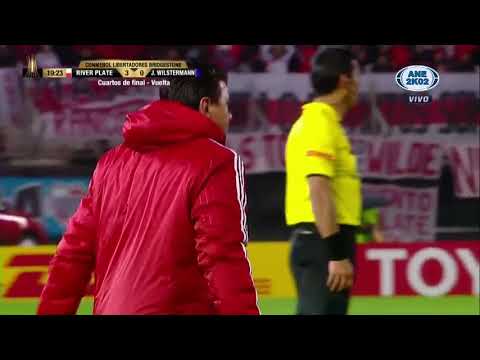 Tercer gol de Scocco - River 8 - 0 Jorge Wilstermann - Copa Libertadores 2017 - 4tos Vuelta