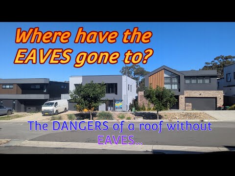 The danger of house roofs without eaves
