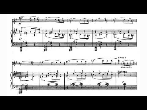 Claude Debussy - La Plus Que Lente for Violin and Piano (1910) [Score-Video]