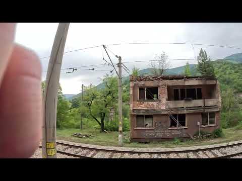 Train Ride, Sofia to svoge,  gorge of the Iskar River, gopro 11 4k