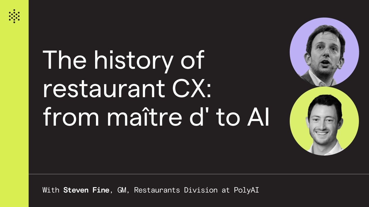 The history of restaurant CX: From maître d' to AI