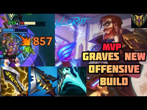 GRAVES GETTING BETTER WITH NEW ITEMS!!!(MOST DAMAGE) | GRAVES FULL GAMEPLAY | WILD RIFT | PATCH 2.4