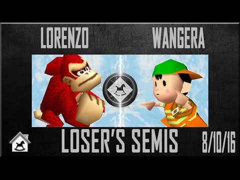 Darkhouse 12 Losers Semis - Wangera (Ness) Vs. Lorenzo (Donkey Kong) Super Smash Bros - SSB64