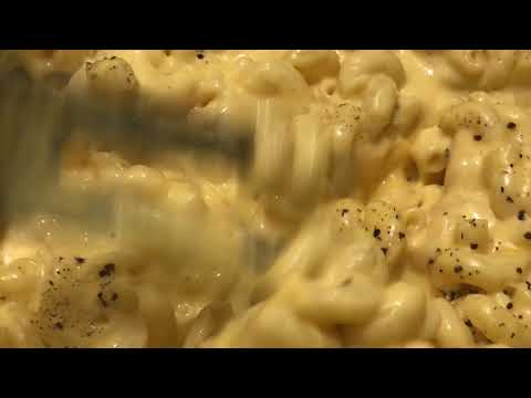 ASMR Mac and Cheese Stirred.