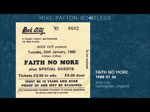 1988 01 26 Faith No More - Rock City, Nottingham, England (Chuck Mosley Vocal)