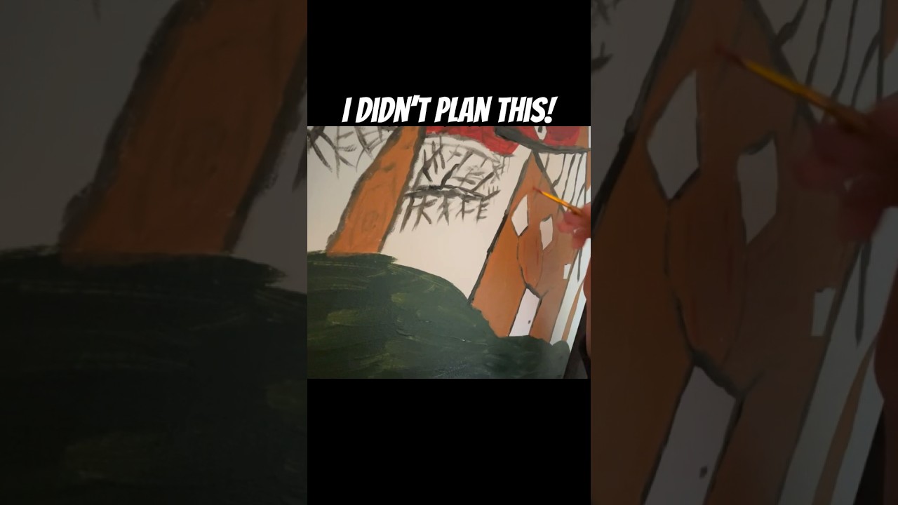 I Tried Painting Around Shapes And This Happened!