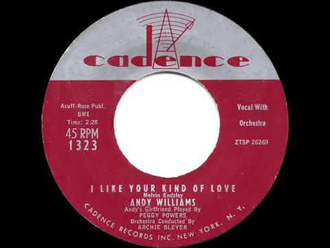 1957 HITS ARCHIVE: I Like Your Kind Of Love - Andy Williams & Peggy Powers