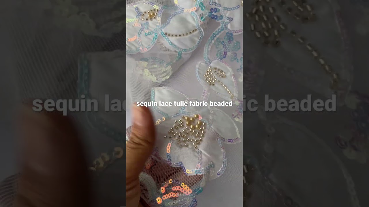 sequin lace fabric#sequin #fabric #lace #embroidery #african #tulle #net