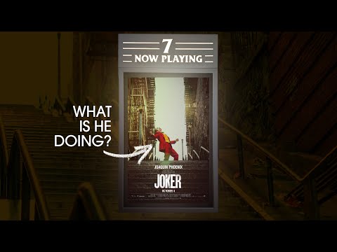 afbeelding This JOKER movie poster was pretty strange.