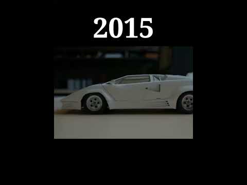 lamborghini countach (1980~2023) #evolution #collection #evolution #oldtonew