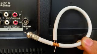 Ein Stück Koaxialkabel entsperrt alle TV-Kanäle || Antennenverstärker