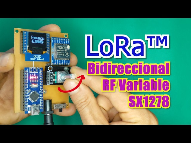 Vídeo relacionado con Candeon Módulo SX1278 LoRa 433MHz 15KM RA-02 Módulo inalámbrico de espectro extendido para hogar inteligente DIY