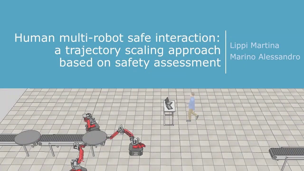 Human multi-robot safe interaction: a  trajectory scaling approach based on safety assessment