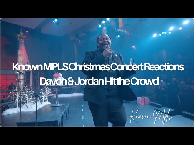 Known MPLS Christmas Concert Reactions 🎄 | Davon & Jordan Hit the Crowd
