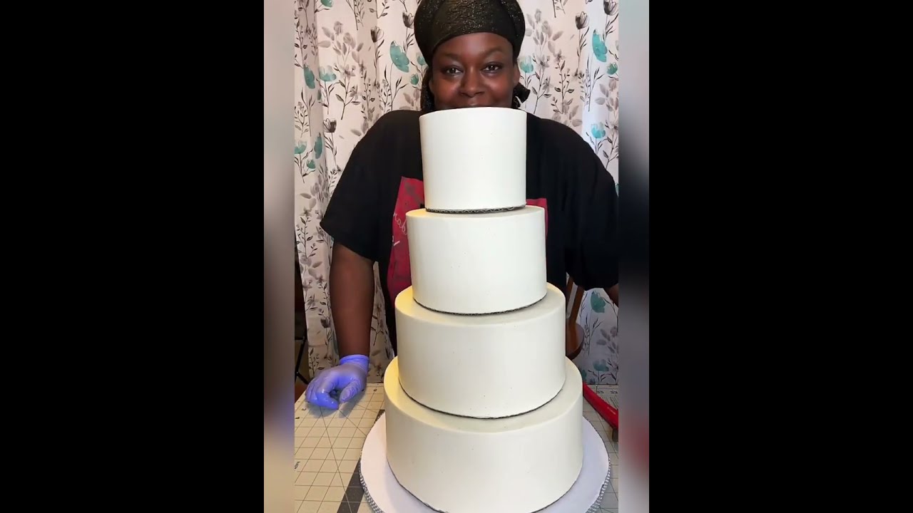 How To Stack Four Tier Wedding Cake