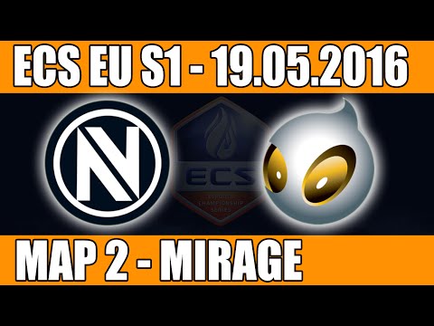 EnVyUs vs Dignitas | Map 2 (Mirage) ECS EU Season 1 2016 CS:GO Week 5 (19.05.2016)