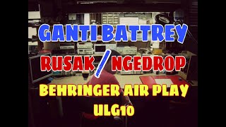 Video thumbnail for BATTREY DROP BEHRINGER GUITAR WIRELESS AIR PLAY ULG10 by TEKNISI TEA