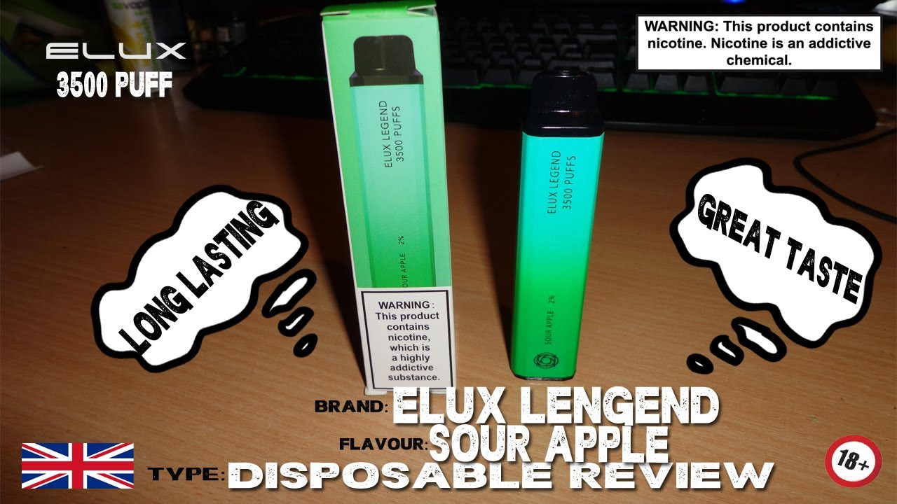 Watch video ELUX 3500 PUFF - SOUR APPLE - UK REVIEW Now ELUX 3500 PUFF - SOUR APPLE - UK REVIEW