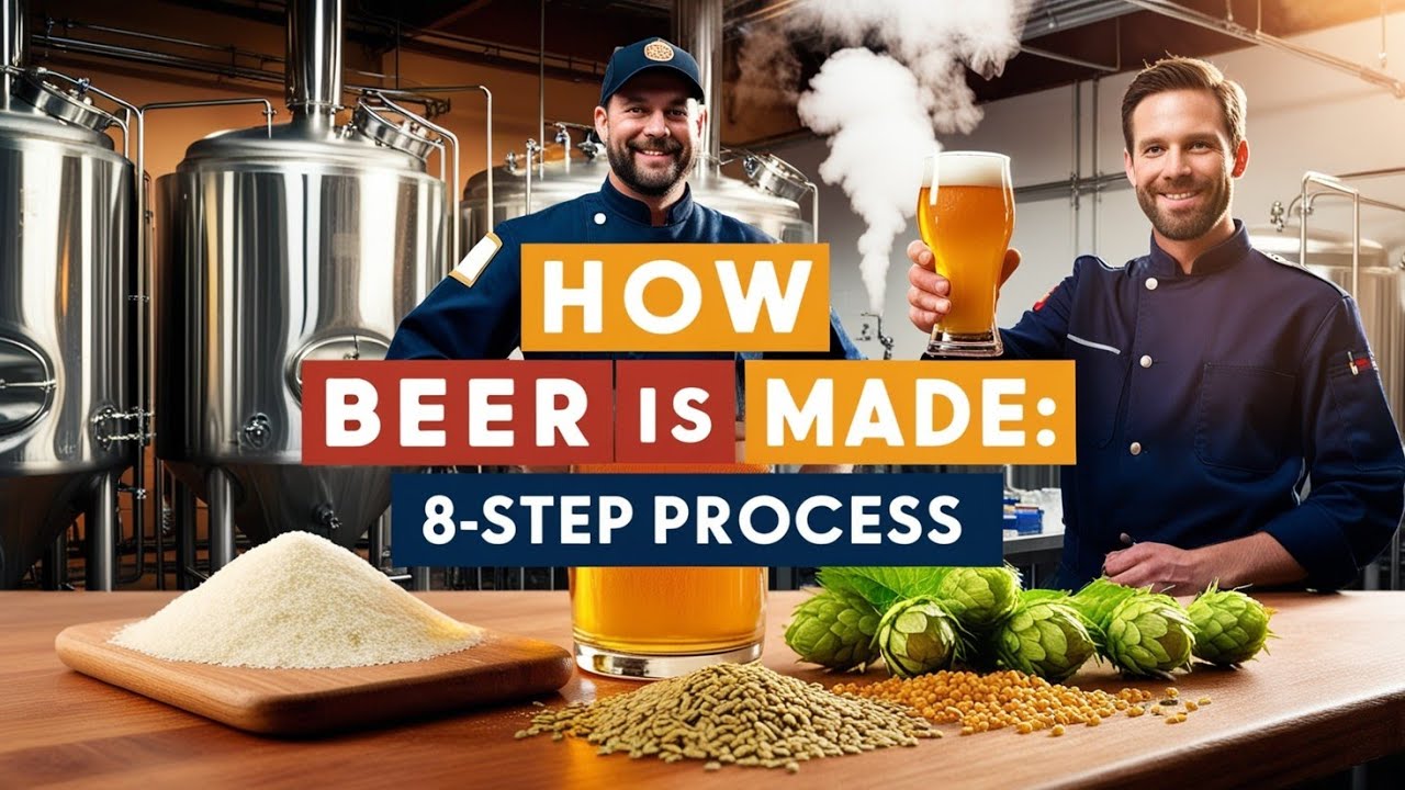 How Beer is Made in a Brewery | 8-Step Brewing Process