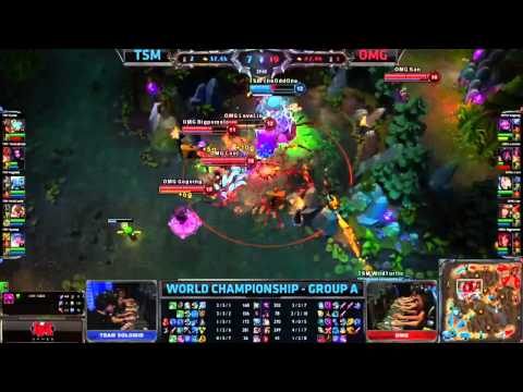 Oddone Steals Baron 1v5 vs OMG [S3WorldsW1D1]