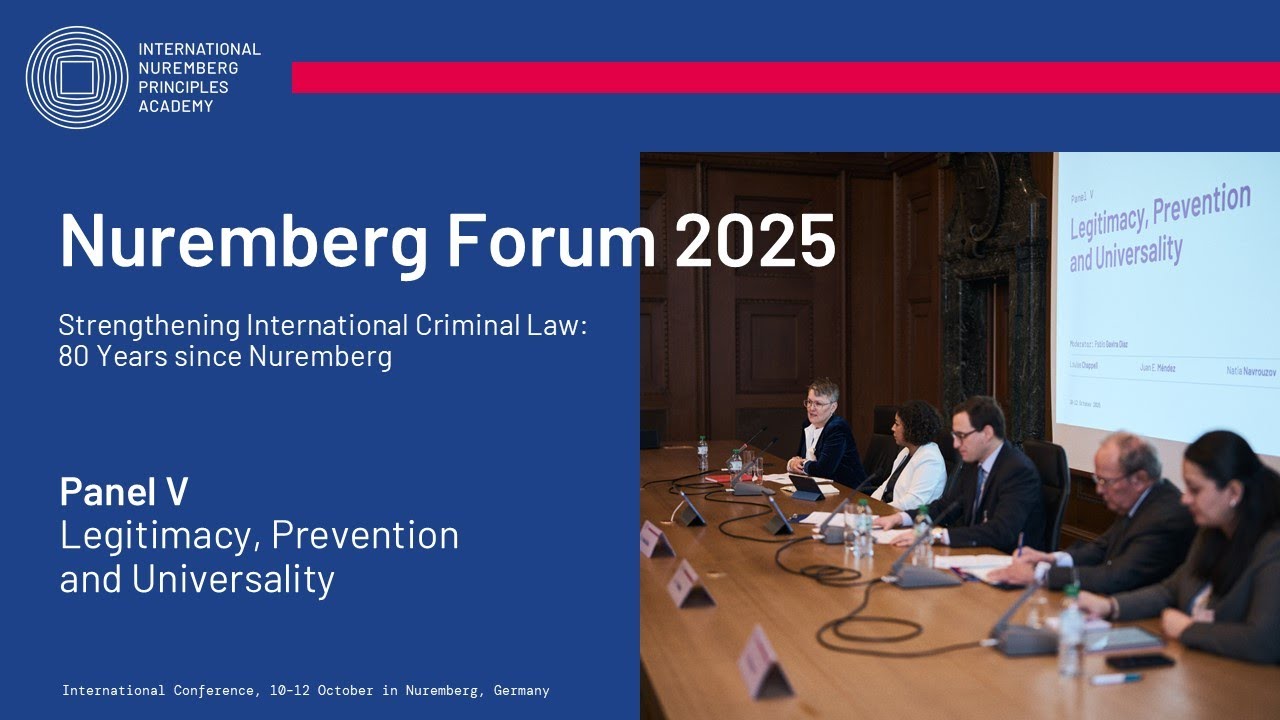 Nuremberg Forum 2025 – Panel V