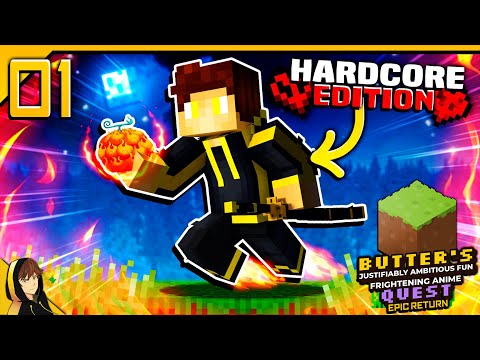 HARDCORE ANIME ADVENTURE!?! | Minecraft [Butter's "JAFFA-ER" Quest - #1]