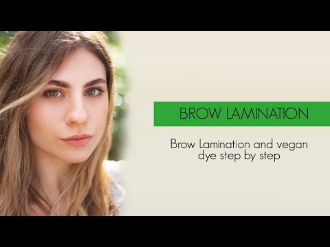 Vegan Line: brow lamination and dye step by step (tutorial)