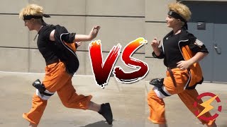 Does The Naruto Run Make You Faster?? (Tested With Cosplayers, Surprising Result!!!)