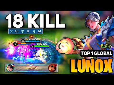 MANIAC! Lunox Best Build 2023 [ Lunox Top 1 Global Gameplay ] By Bu̸l̸l̸y̸ - Mobile Legends