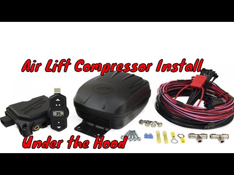 Installing a Air Lift Air compressor under the hood on a 2017 Duramax
