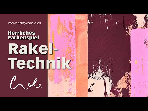 Wie du als Anfänger mit nur 5 Acryl Farben ein Rakelbild erstellst – inspiriert von Gerhard Richter
