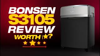 ✅BONSEN S3105 Heavy Duty Paper Shredder Review – 24 Sheet Powerhouse for Office!