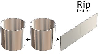 SolidWorks Topic #1: Rip  - Sheet Metal Tutorial-