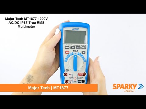 Major Tech MT1877 | 1000V AC/DC IP67 True RMS Multimeter
