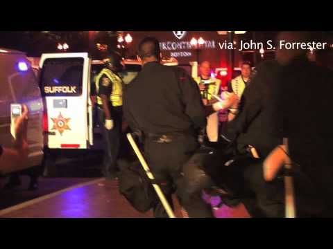 Occupy Boston: Protester Arrested During BPD Raid 10/10/2011