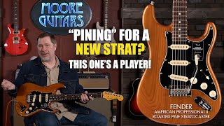 Video thumbnail for Fender Does Pine Again! {American Professional II Roasted Pine Stratocaster} by MooreMusicGuitars