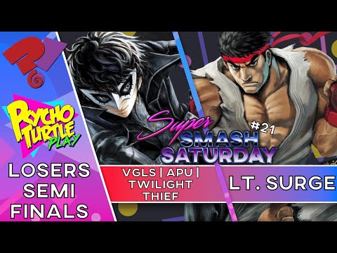 Super Smash Saturday #21 - VGLS/APU | Twilight Thief vs Lt. Surge / Losers Semis