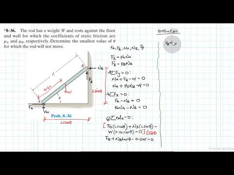 8–36 Friction (Chapter 8: Hibbeler Statics) Benam Academy