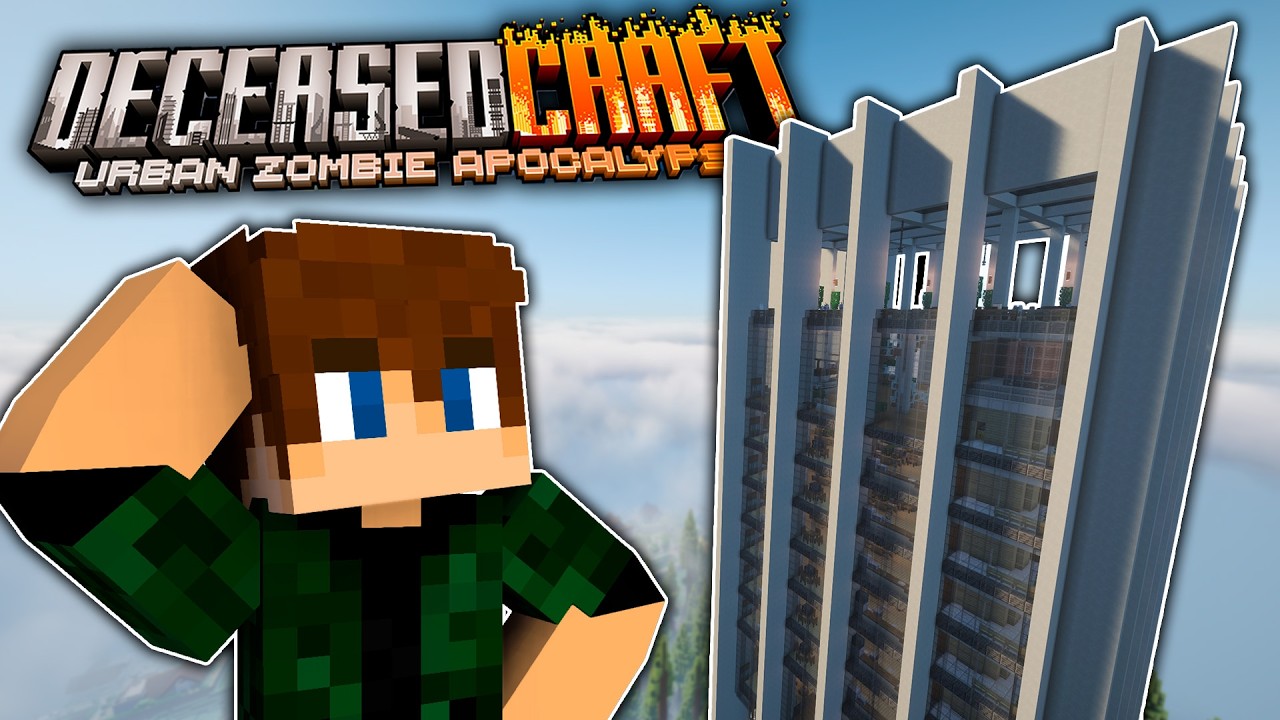 EXPLOREI um ARRANHA-CÉU para conseguir MUITO LOOT!!!! - Minecraft DeceasedCraft E09 (1.20.1)