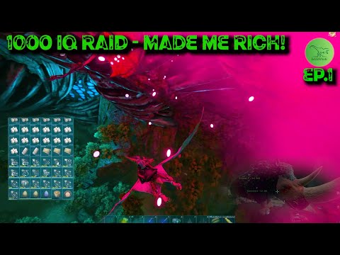 The 1000 IQ Raid That Made Me RICH On Day 1 - Ark PVP - Episode 1