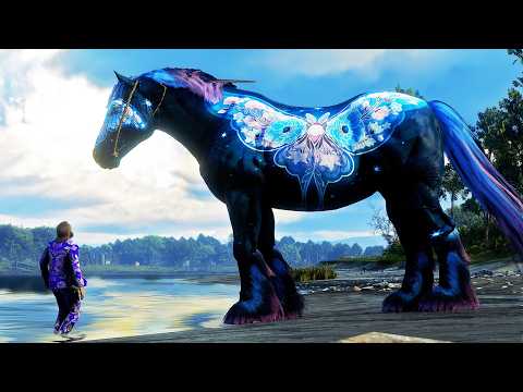 Arthur Discovers and Tames the Glowing Blue Moth Horse on a Secret Island!