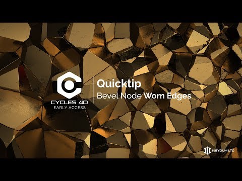 Cycles 4D Early Access Quicktip - Bevel Node Worn Edges