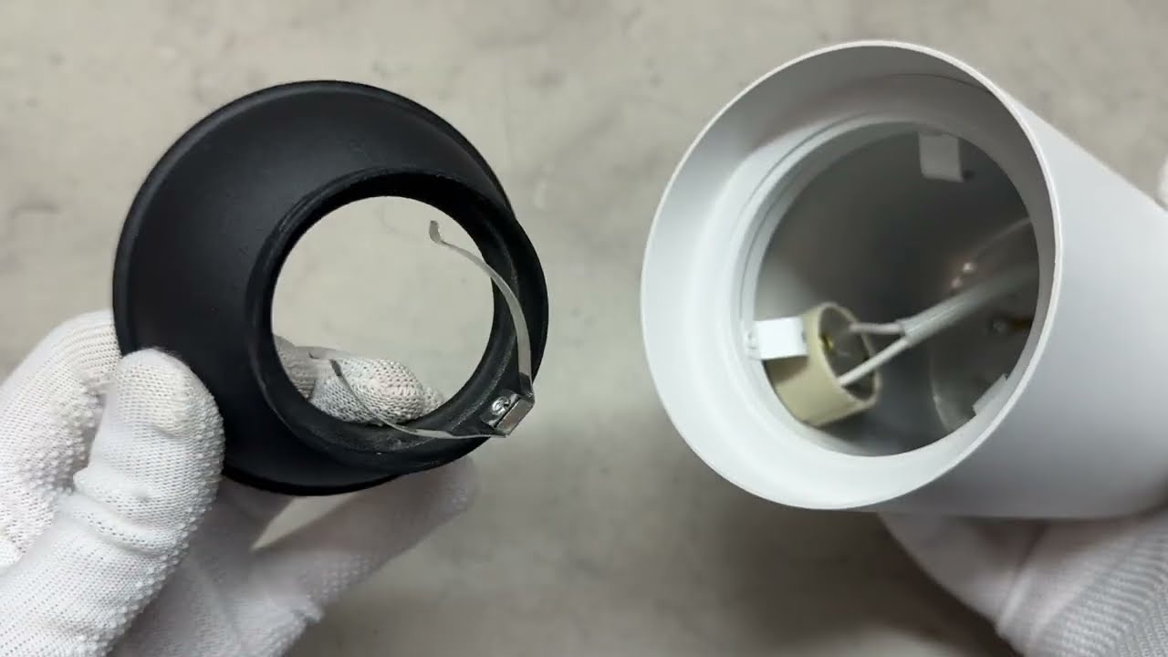 Світильник під лампу SPF14A GU10 накладний білий + чорний рефлектор (VL-SPF14A-WB)