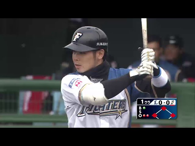 1回裏 ファイターズ・近藤 二死満塁からタイムリーヒット!! 先発・大谷に先制点をプレゼント!! 2014/5/13 F-L