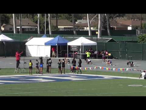 S Limp VarG 200m Prelims CA Relays 3-22-14 - Los Alamitos Girls
