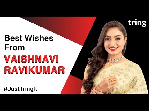 Vaishnavi Ravikumar wishing her fan a very best of luck! | Tring India