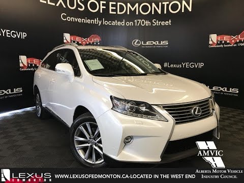 Used White 2015 Lexus RX 350 Technology Package Walkaround Review Stettler Alberta