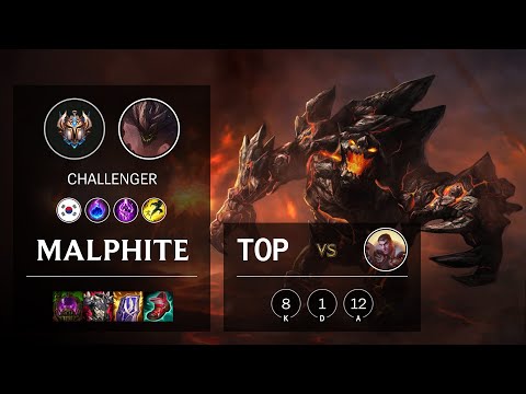 Malphite Top vs Jayce - KR Challenger Patch 11.7