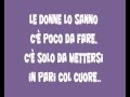 Ligabue - Le donne lo sanno (Testo) Karaoke HQ ...