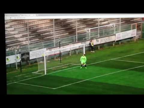 Goal del Lecce 1-0 contro la Reggina